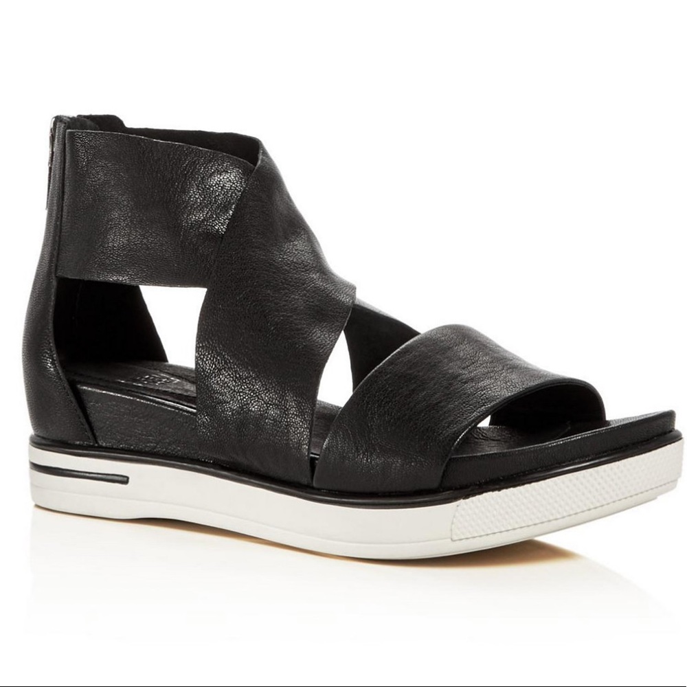 NWT Eileen Fisher Sport Wedge Platform leather sandals
